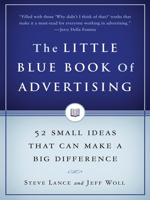 cover image of The Little Blue Book of Advertising